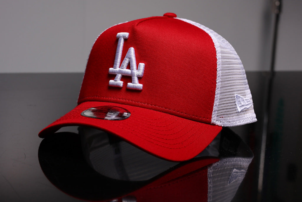 Hop On This 'Scarlet/White' Trucker Series From New Era