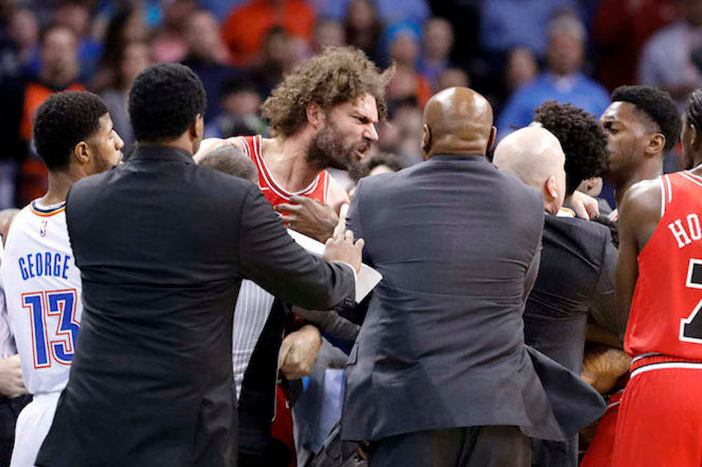Lopez Explains Ejection From Bulls-Thunder Scuffle