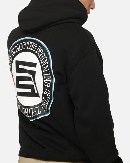S Double Roots Dot Hoodie Black