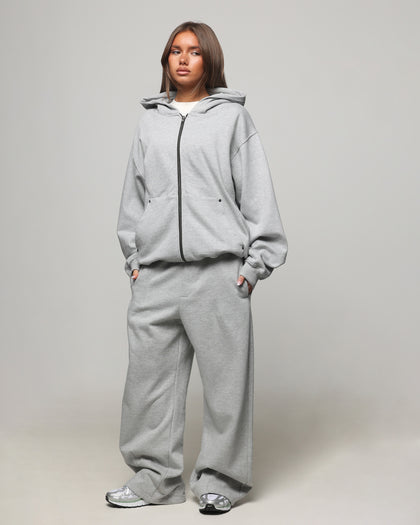 American Thrift Wide Leg Pants Grey Heather