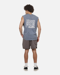 Saint Morta Wings Of Flight Oversized Muscle T-Shirt Washed Blue