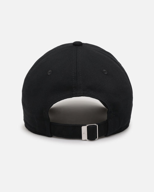 Jordan Unstructured Curved Bill Strapback Hat Black/White