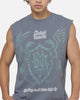 Saint Morta Wings Of Flight Oversized Muscle T-Shirt Washed Blue