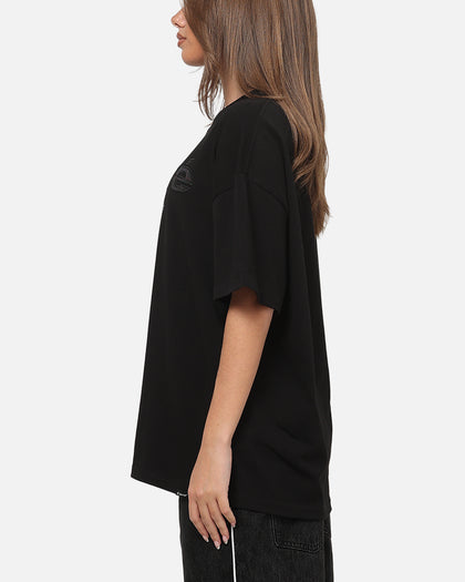 Carre Applique T-Shirt Solid Black