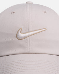Nike Club Unstructured Swoosh Strapback Cap Cream
