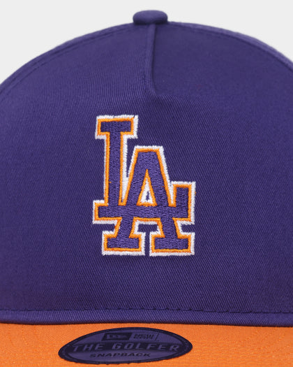 New Era Los Angeles Dodgers "Purple Valley" Old Golfer Snapback Purple/Orange