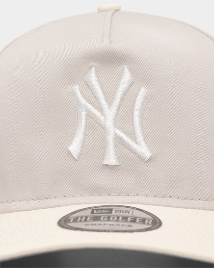 New Era New York Yankees Old Golfer Snapback Stone/White