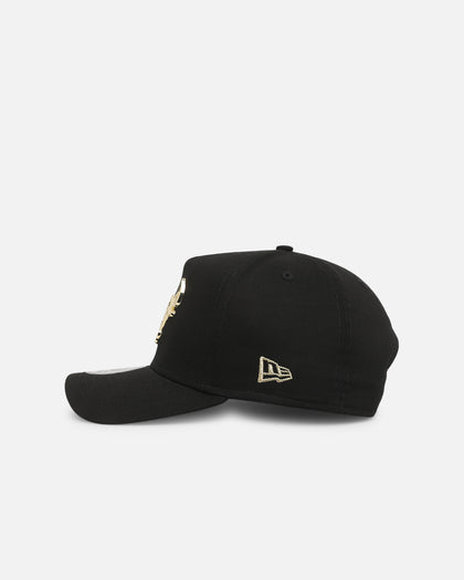 New Era Chicago Bulls 'Metal Badge' 9FORTY K-Frame Snapback Black/Gold Metallic