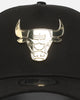 New Era Chicago Bulls 'Metal Badge' 9FORTY K-Frame Snapback Black/Gold Metallic