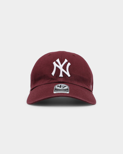 47 Brand New York Yankees '47 Clean Up Strapback Dark Maroon