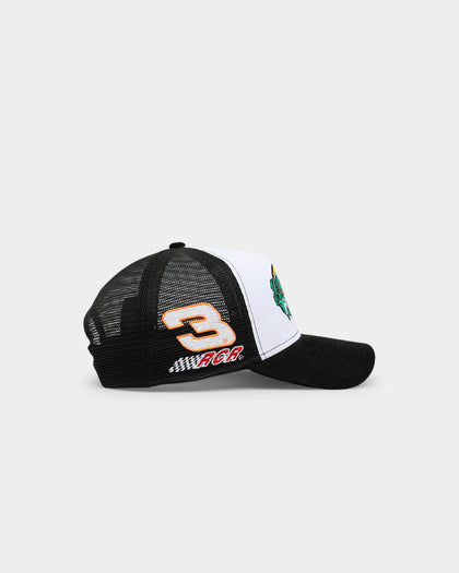 New Era X Nascar 9FORTY A-Frame Trucker Snapback Black/White