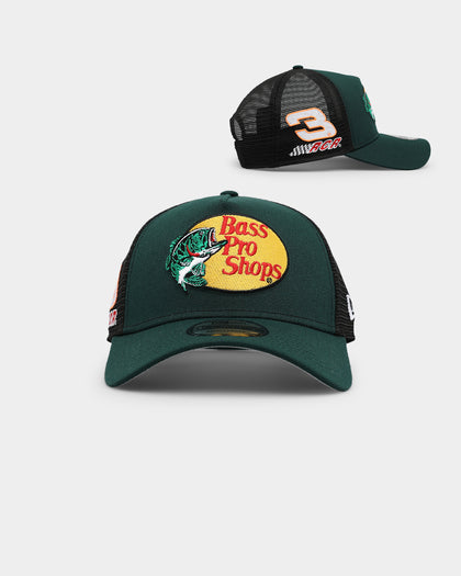 New Era X Nascar 9FORTY A-Frame Trucker Snapback Dark Green