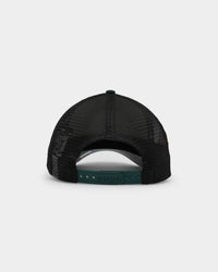 New Era X Nascar 9FORTY A-Frame Trucker Snapback Dark Green