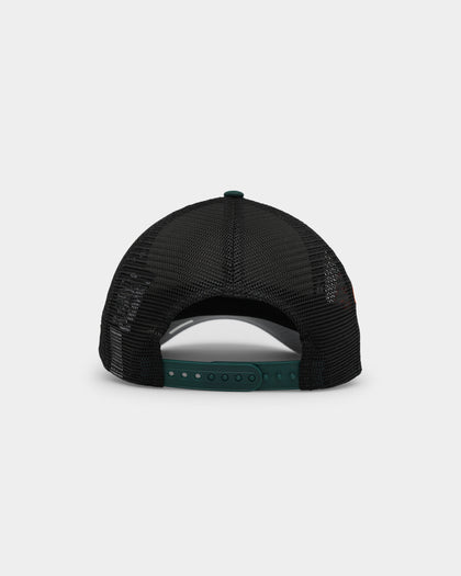 New Era X Nascar 9FORTY A-Frame Trucker Snapback Dark Green