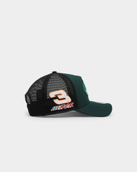 New Era X Nascar 9FORTY A-Frame Trucker Snapback Dark Green