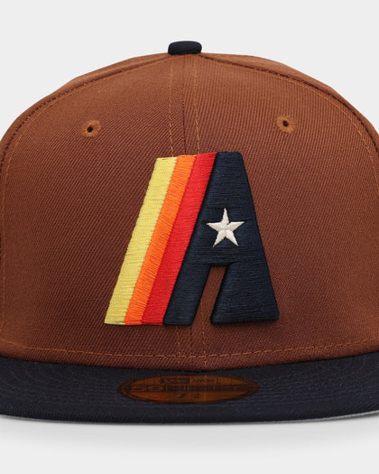 New Era Houston Astros 'Harvest' 59FIFTY Fitted Dark Brown