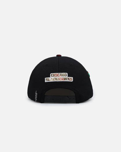 Pro Standard Chicago Blackhawks Pro Prep Plaid Snapback Black