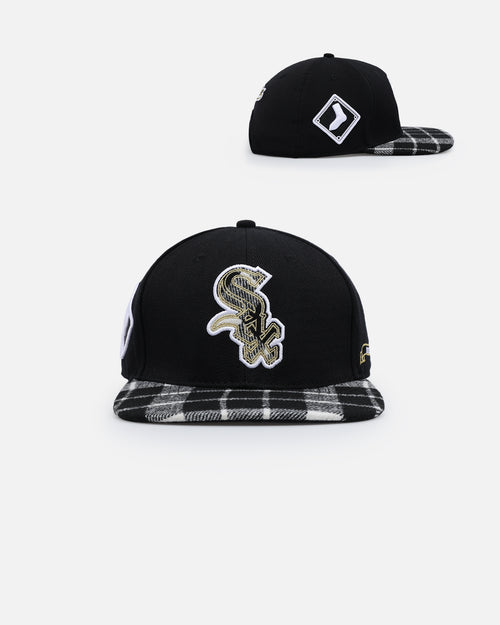 Pro Standard Chicago White Sox Pro Prep Plaid Snapback Black