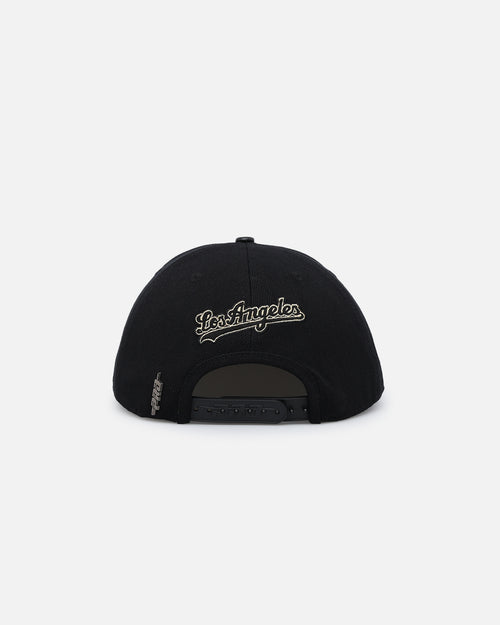 Pro Standard Los Angeles Dodgers Black & Gold Snapback Black