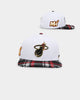 Pro Standard Miami Heat Pro Prep Plaid Brim Snapback White