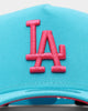 New Era Los Angeles Dodgers 'Neon Vice' 9FORTY A-Frame Snapback Neon Blue