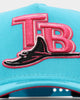 New Era Tampa Bay Rays 'Neon Vice' 9FORTY A-Frame Snapback Neon Blue