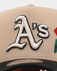 New Era Oakland Athletics 'Tumbleweed Roses' 9FORTY A-Frame Snapback Camel/Black/Stone