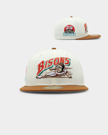 New Era Buffalo Bisons 'Toasted Peanut' 2-Tone 59FIFTY Fitted White