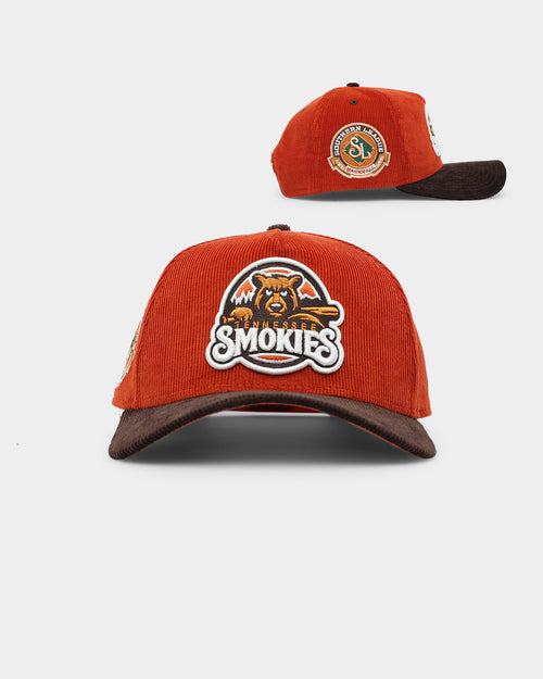 New Era Tennessee Smokies 'Pumpkin Spice Corduroy' 9FORTY A-Frame Snapback Copper/Brown