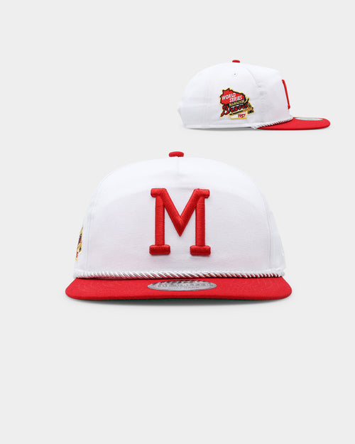New Era Milwaukee Braves 2-Tone Golfer Snapback White/Red