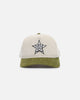 New Era Houston Astros 'Dusty Olive Corduroy' Golfer Pre-Curved Snapback Green Med