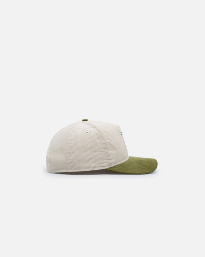 New Era New York Mets 'Dusty Olive Corduroy' Golfer Pre-Curved Snapback Green Med