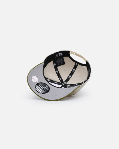 New Era Oakland Athletics 'Dusty Olive Corduroy' Golfer Pre-Curved Snapback Green Med