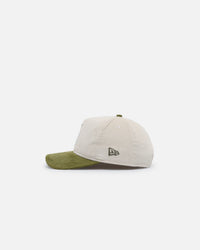 New Era Seattle Mariners 'Dusty Olive Corduroy' Golfer Pre-Curved Snapback Green Med