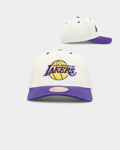 Mitchell & Ness Los Angeles Lakers Go Team Go OG Snapback Vintage Cream