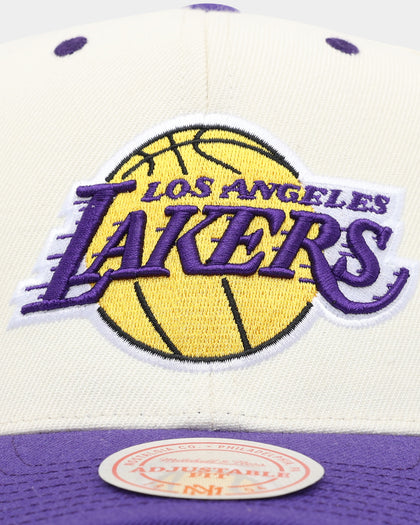 Mitchell & Ness Los Angeles Lakers Go Team Go OG Snapback Vintage Cream