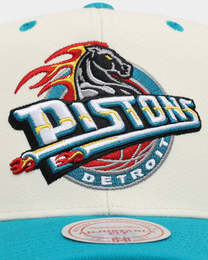 Mitchell & Ness Detroit Pistons Go Team Go OG Snapback Vintage Cream