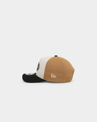 New Era Atlanta Braves 'Desert Tan' 9FORTY A-Frame Snapback Stone/Wheat