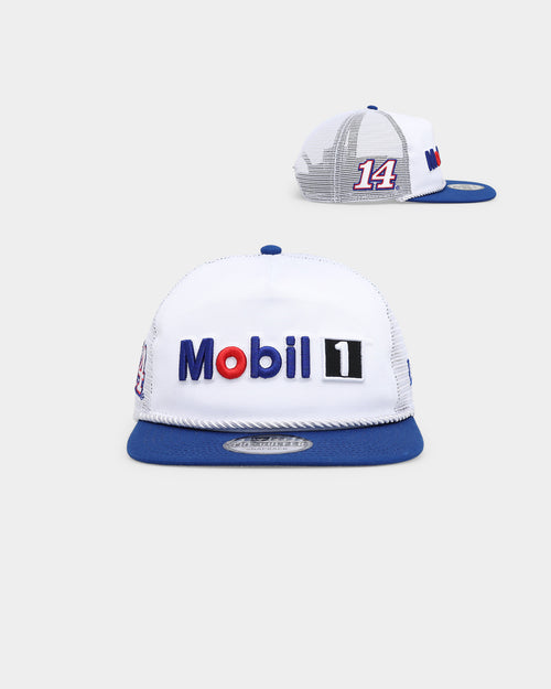 New Era X Nascar Chase Briscoe Mobil1 Golfer Trucker Snapback White/Royal