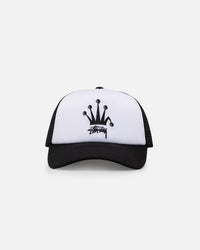 Stussy Crown Stock Trucker Cap Black