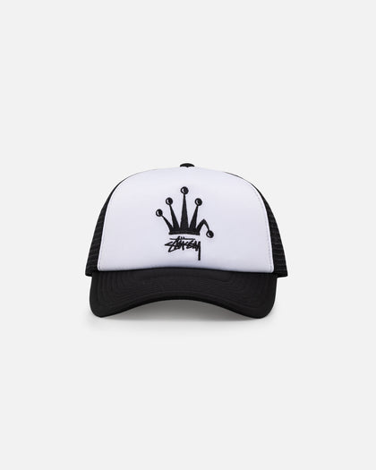 Stussy Crown Stock Trucker Cap Black