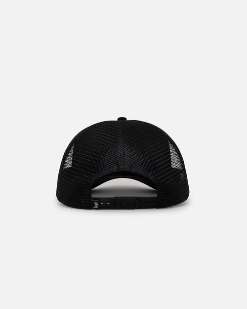 Stussy Crown Stock Trucker Cap Black