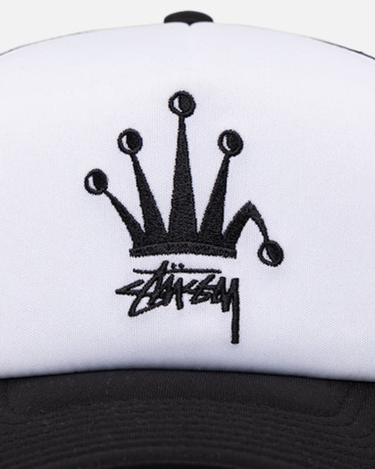 Stussy Crown Stock Trucker Cap Black