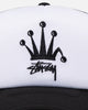 Stussy Crown Stock Trucker Cap Black