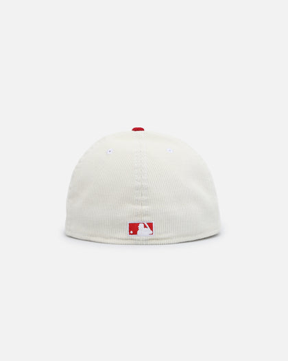 New Era Anaheim Angels '2-Tone Corduroy' 59FIFTY Fitted Chrome/Red