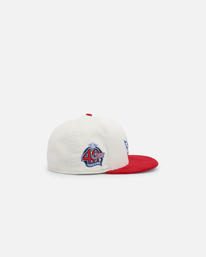 New Era Anaheim Angels '2-Tone Corduroy' 59FIFTY Fitted Chrome/Red
