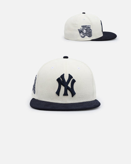 New Era New York Yankees '2-Tone Corduroy' 59FIFTY Fitted Chrome/Navy
