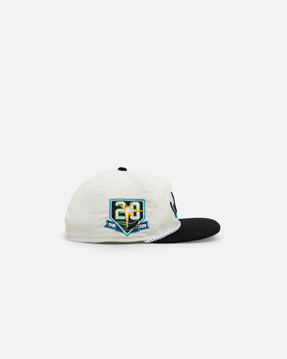 New Era Tampa Bay Rays '2-Tone Corduroy' Golfer Snapback Chrome/Black