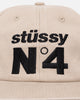 Stussy No. 4 Low Pro Cap Camel