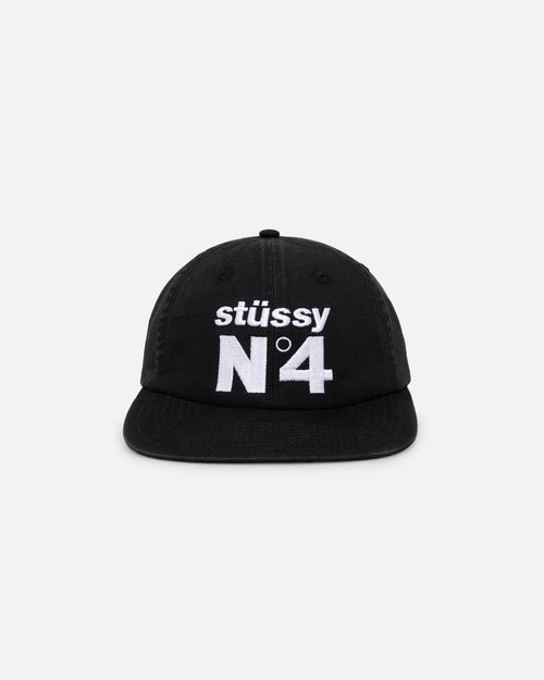 Stussy No. 4 Low Pro Cap Black